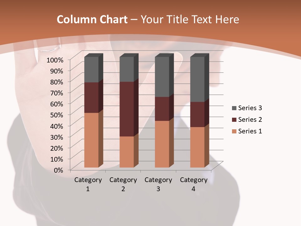Deny Office Worker PowerPoint Template