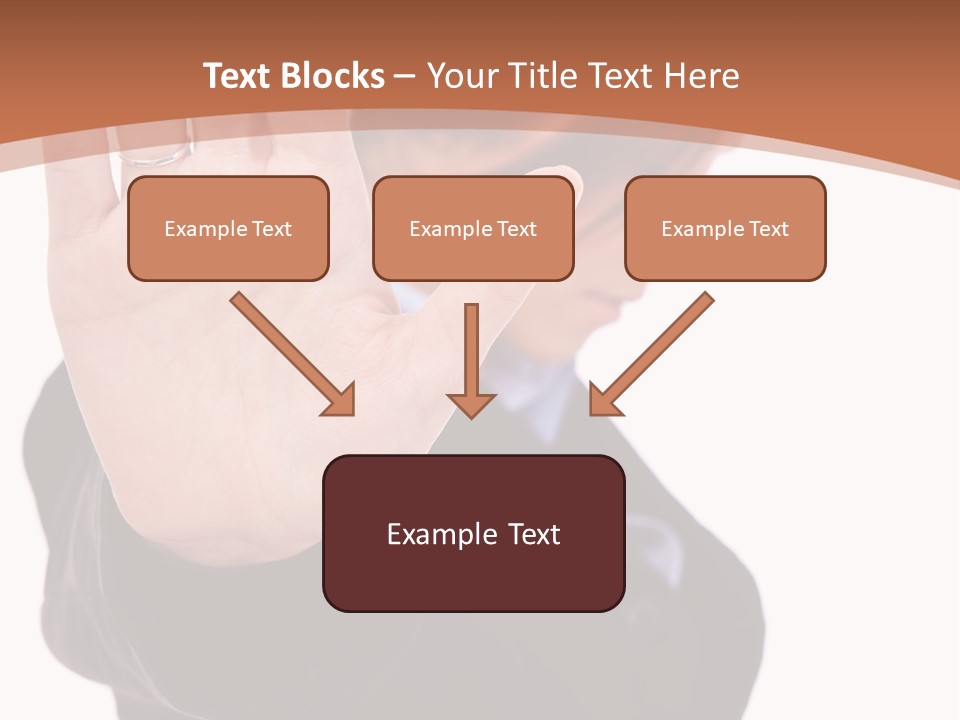 Deny Office Worker PowerPoint Template