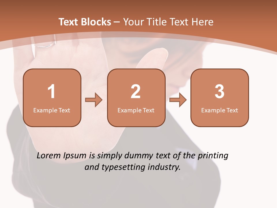 Deny Office Worker PowerPoint Template