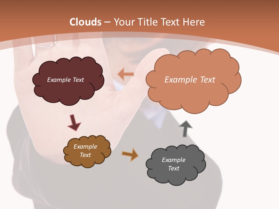 Deny Office Worker PowerPoint Template