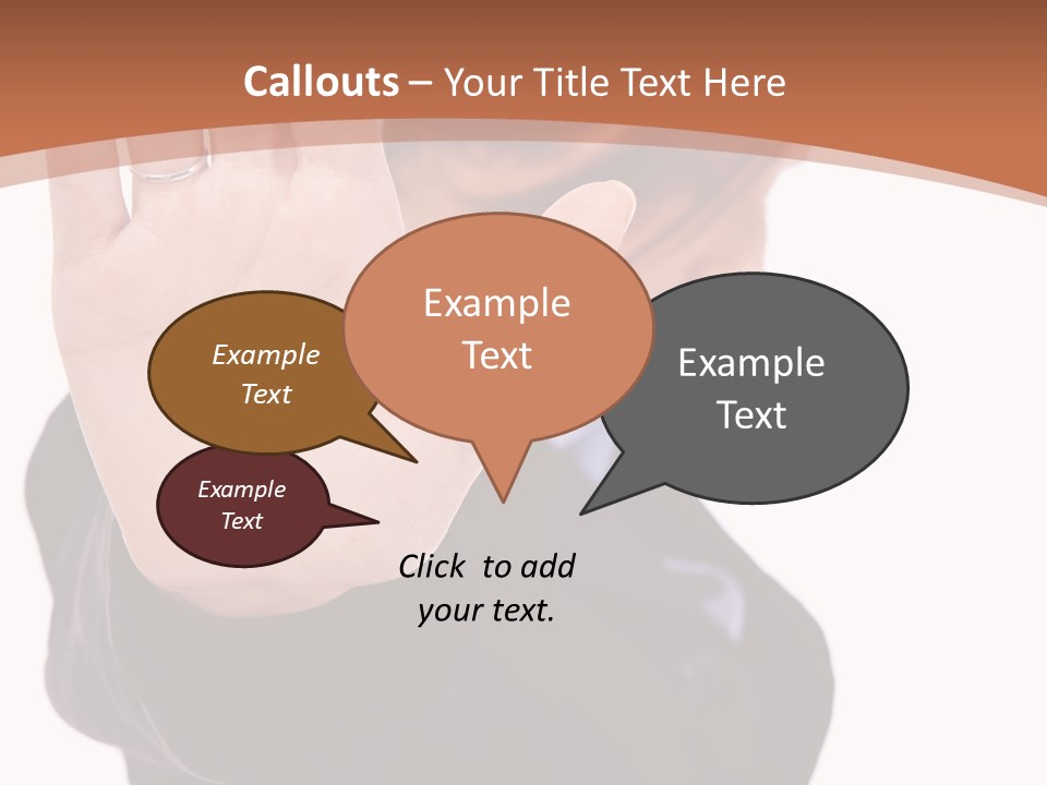 Deny Office Worker PowerPoint Template