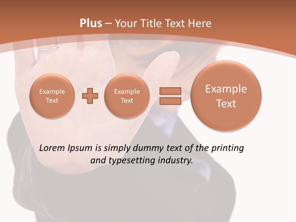 Deny Office Worker PowerPoint Template