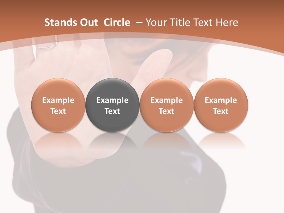 Deny Office Worker PowerPoint Template