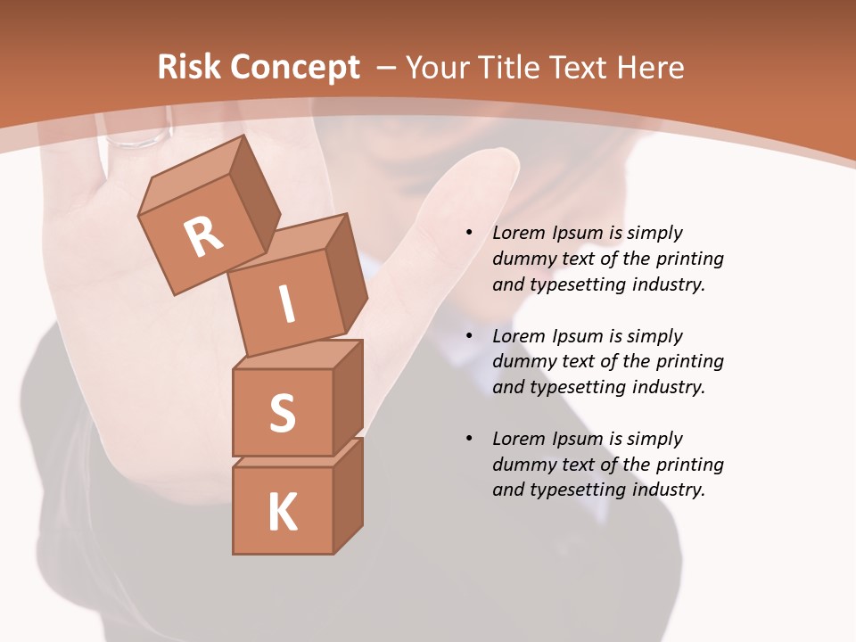 Deny Office Worker PowerPoint Template