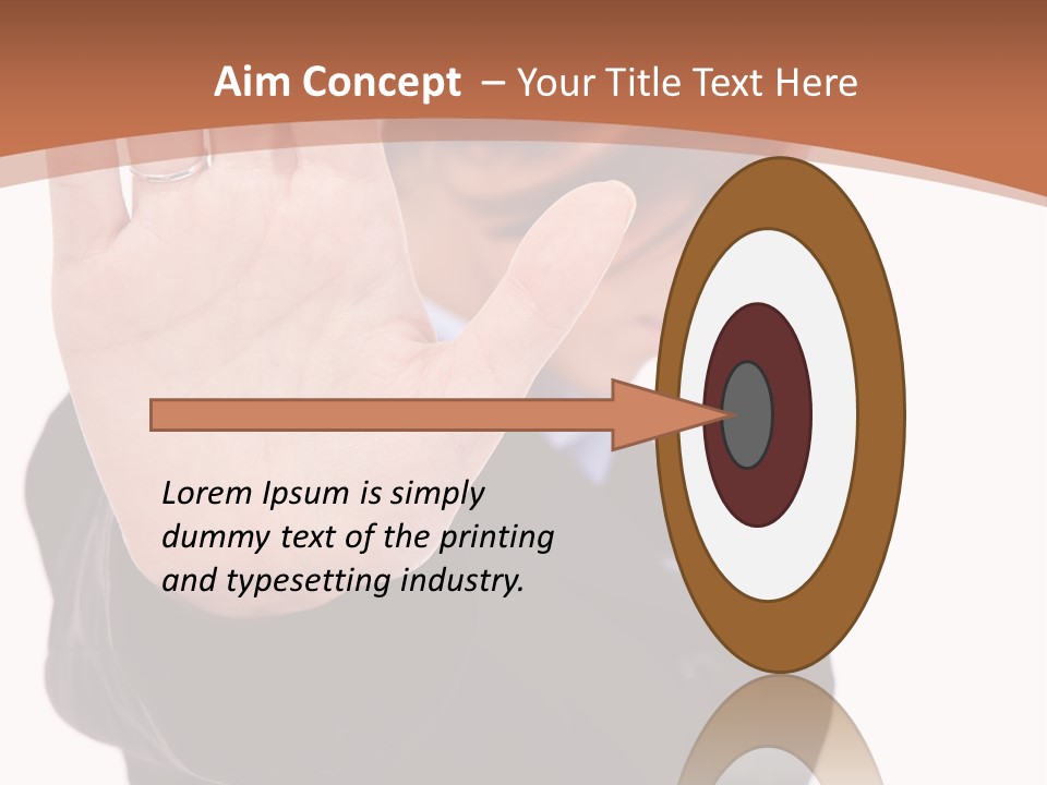 Deny Office Worker PowerPoint Template