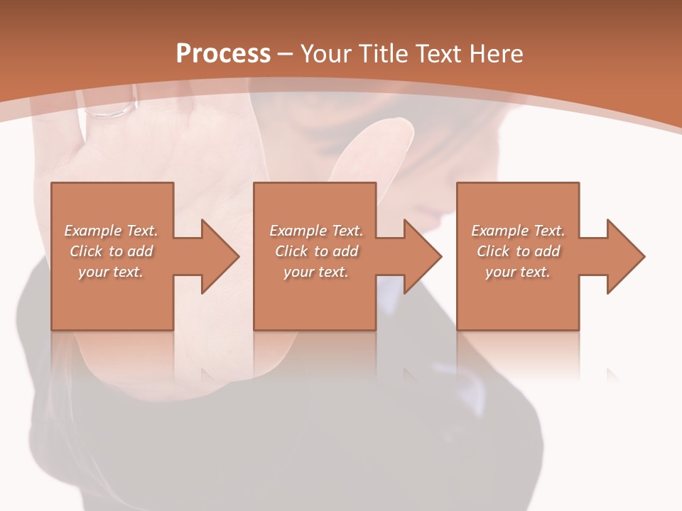 Deny Office Worker PowerPoint Template