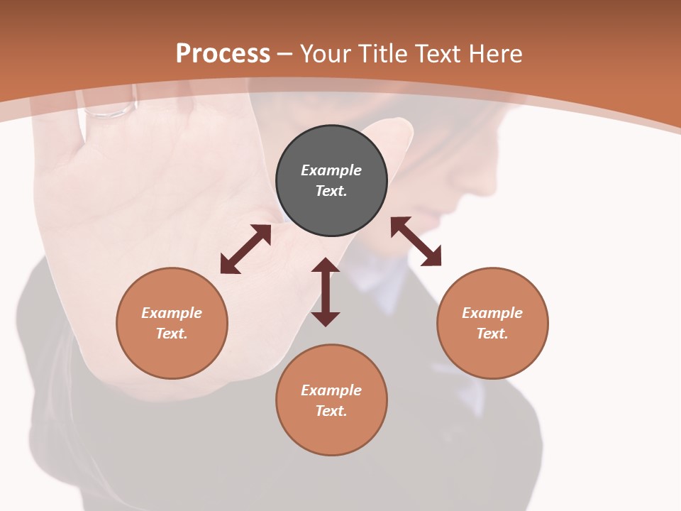 Deny Office Worker PowerPoint Template