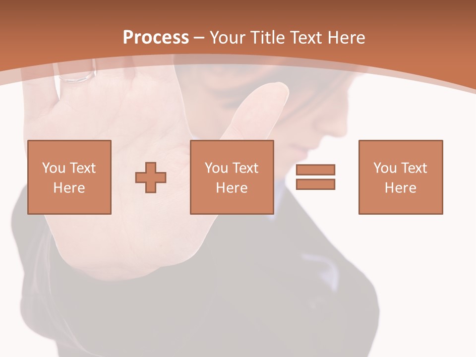 Deny Office Worker PowerPoint Template