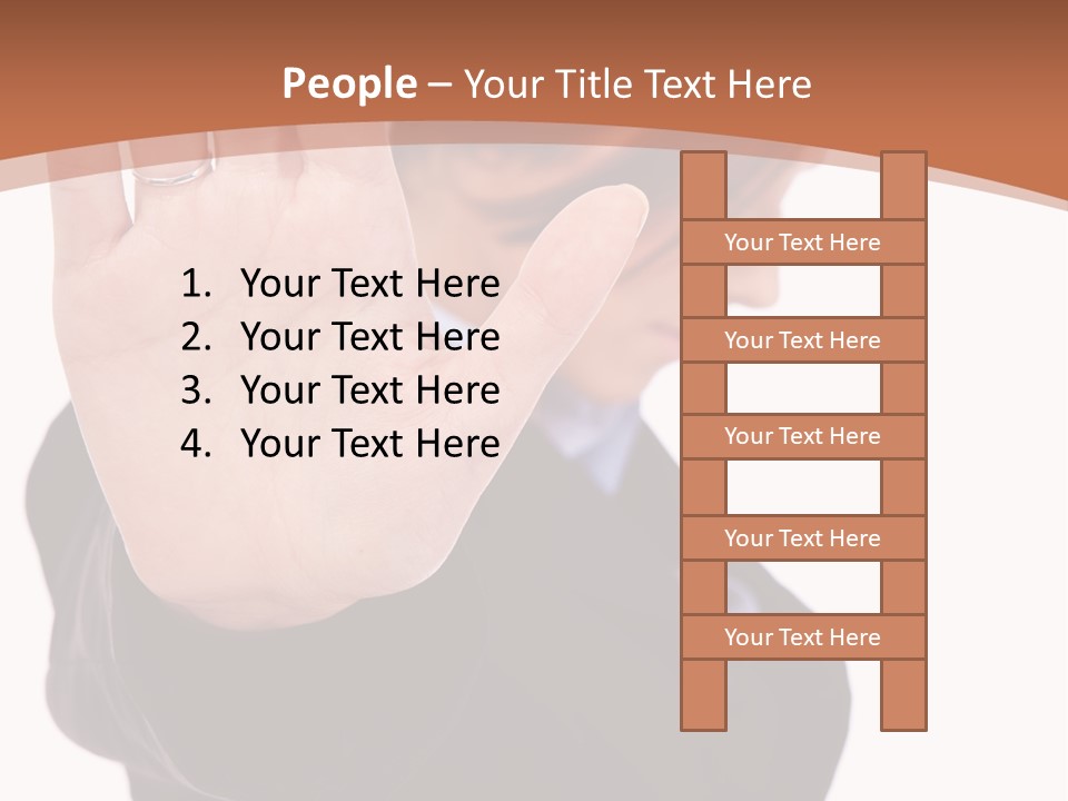Deny Office Worker PowerPoint Template