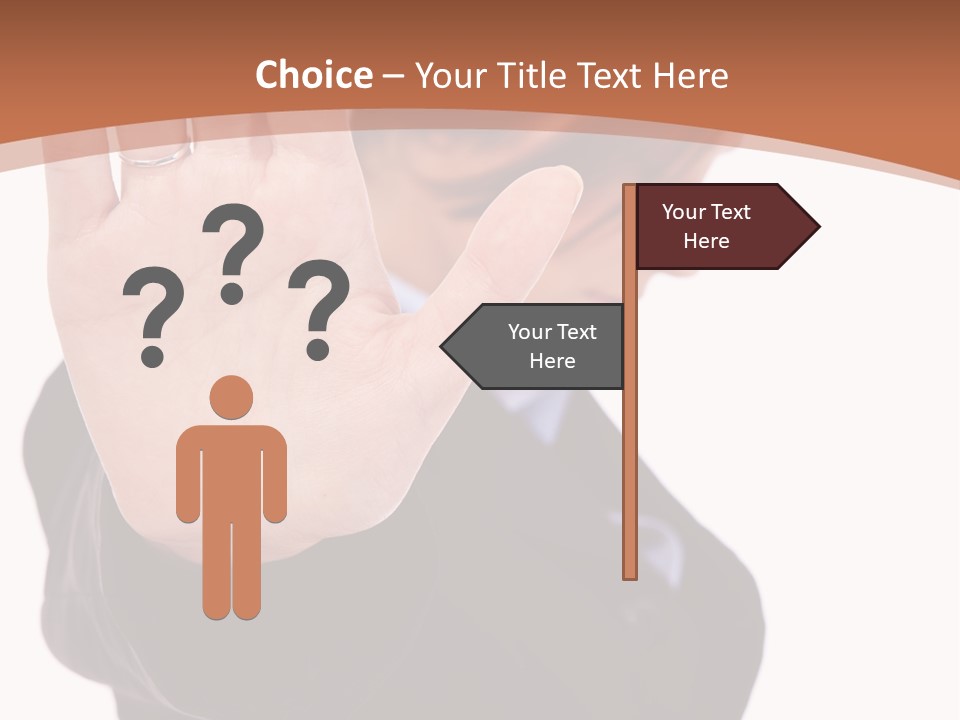 Deny Office Worker PowerPoint Template