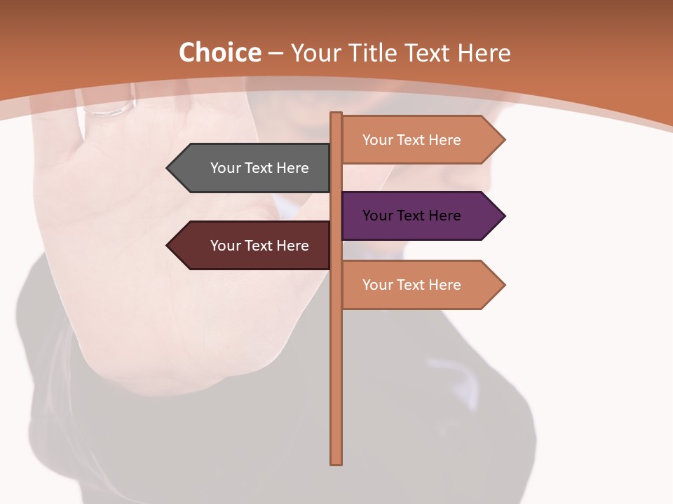 Deny Office Worker PowerPoint Template