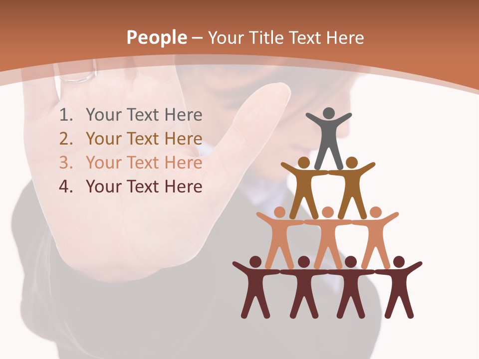 Deny Office Worker PowerPoint Template