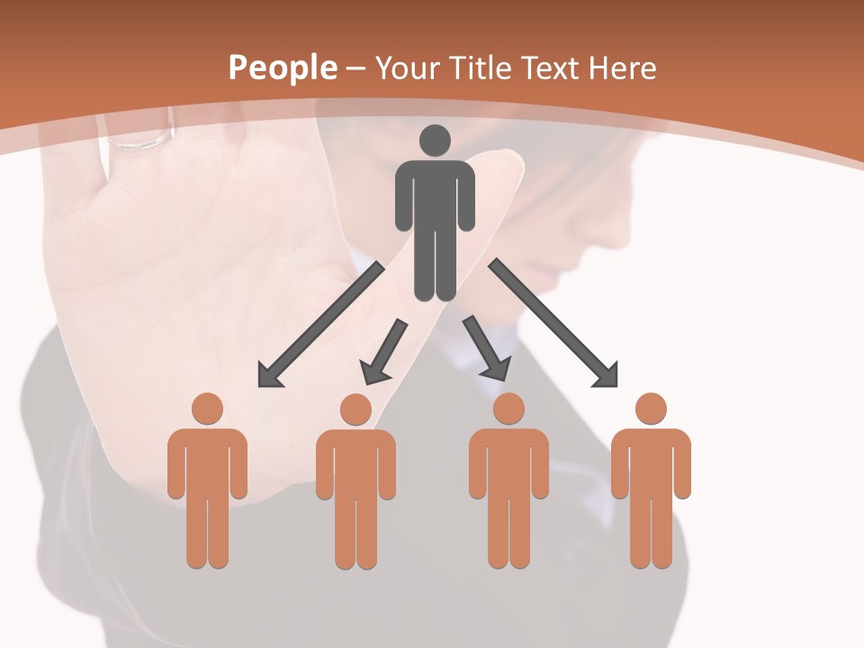 Deny Office Worker PowerPoint Template