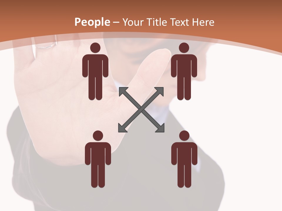 Deny Office Worker PowerPoint Template