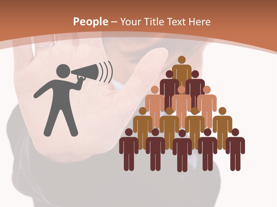 Deny Office Worker PowerPoint Template