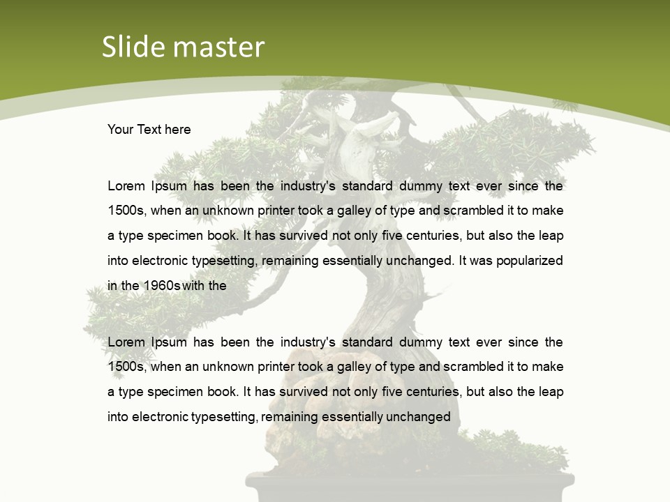 Background Plant Overlay PowerPoint Template