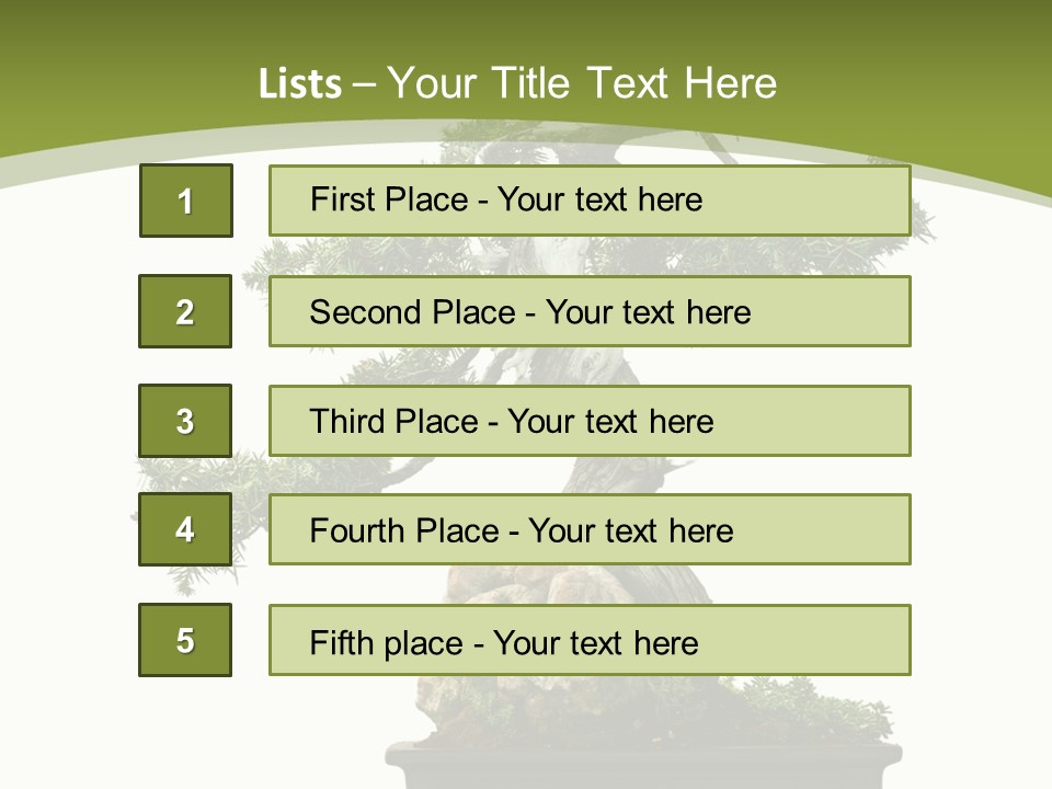 Background Plant Overlay PowerPoint Template