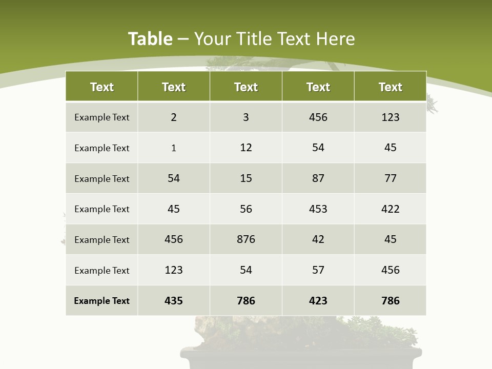 Background Plant Overlay PowerPoint Template