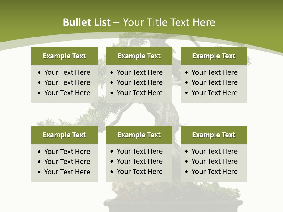 Background Plant Overlay PowerPoint Template
