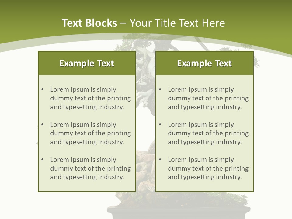 Background Plant Overlay PowerPoint Template