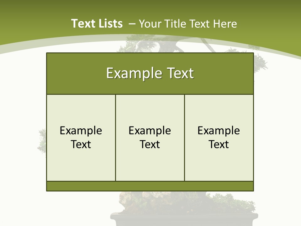 Background Plant Overlay PowerPoint Template