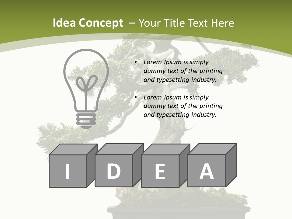 Background Plant Overlay PowerPoint Template