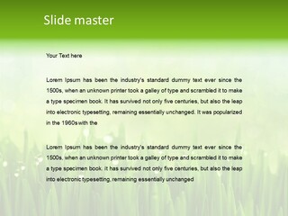 Lawn Morning Flora PowerPoint Template
