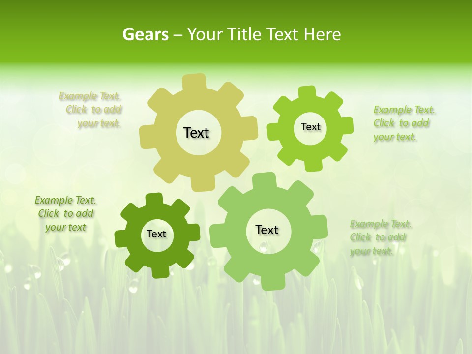 Lawn Morning Flora PowerPoint Template