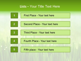 Lawn Morning Flora PowerPoint Template