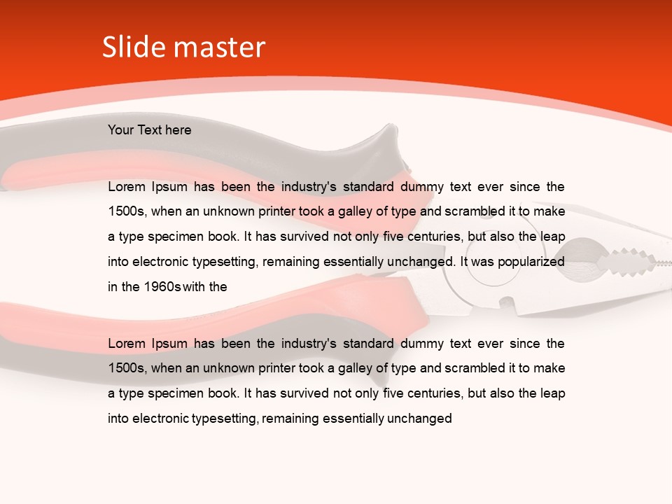 Jaw Crimper Clamp PowerPoint Template