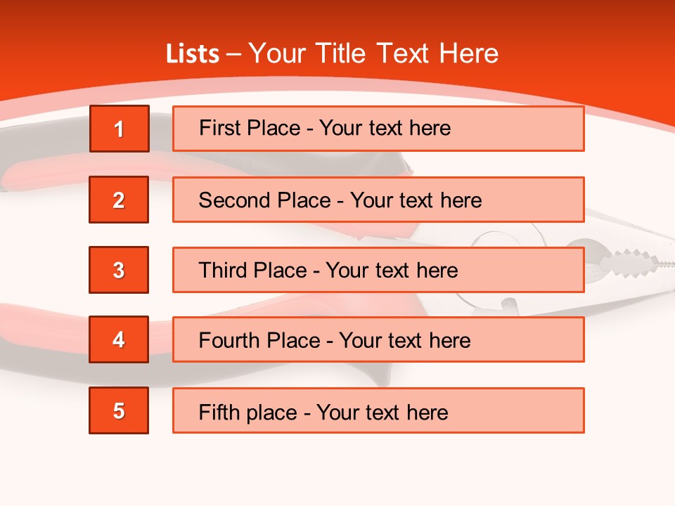 Jaw Crimper Clamp PowerPoint Template
