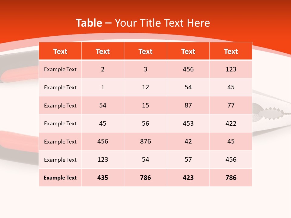 Jaw Crimper Clamp PowerPoint Template