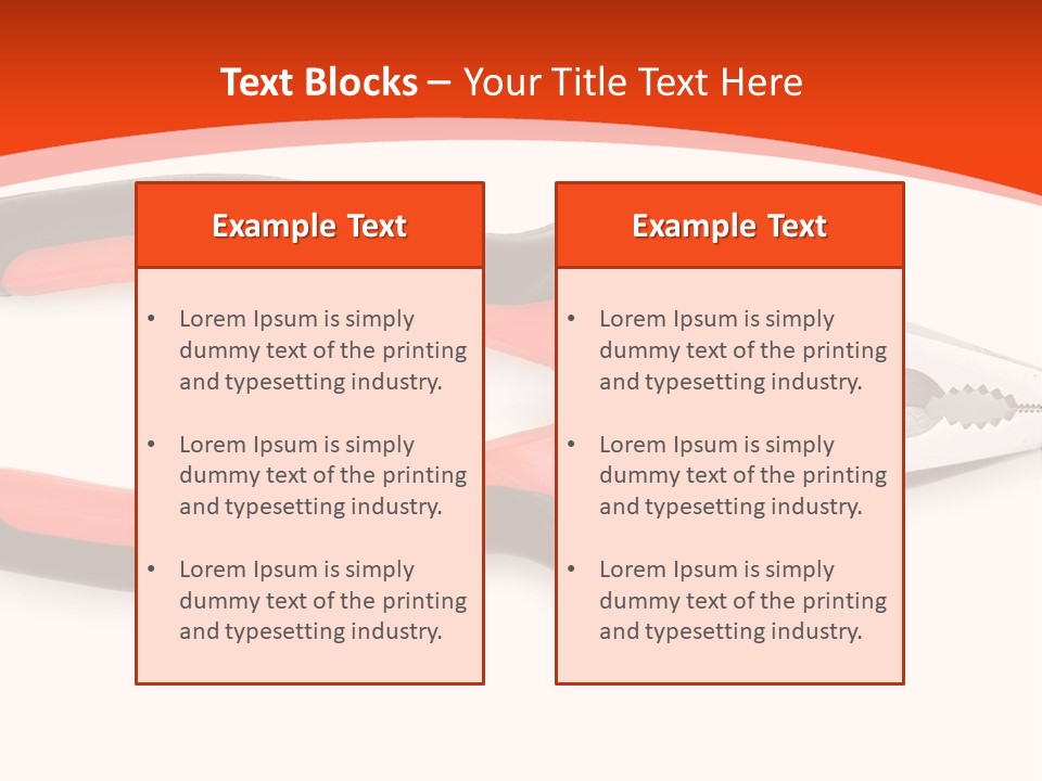 Jaw Crimper Clamp PowerPoint Template
