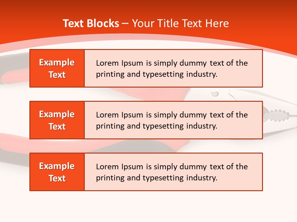 Jaw Crimper Clamp PowerPoint Template