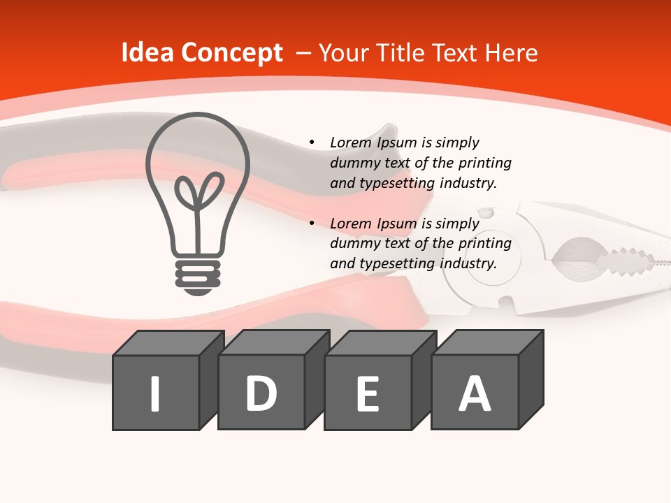 Jaw Crimper Clamp PowerPoint Template