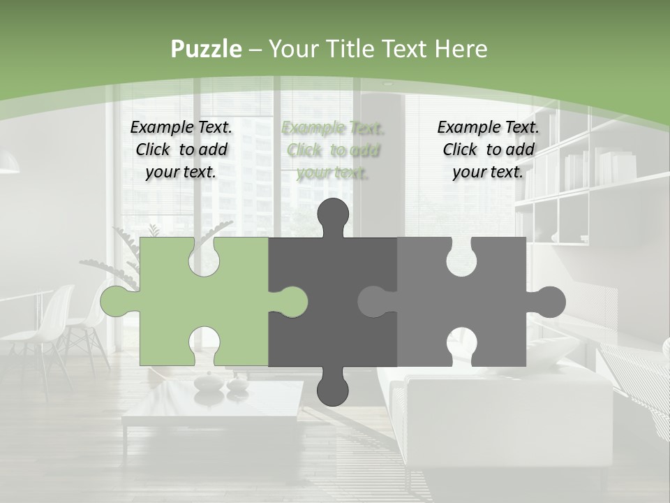 Couch Floor Property PowerPoint Template