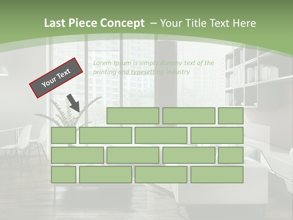 Couch Floor Property PowerPoint Template