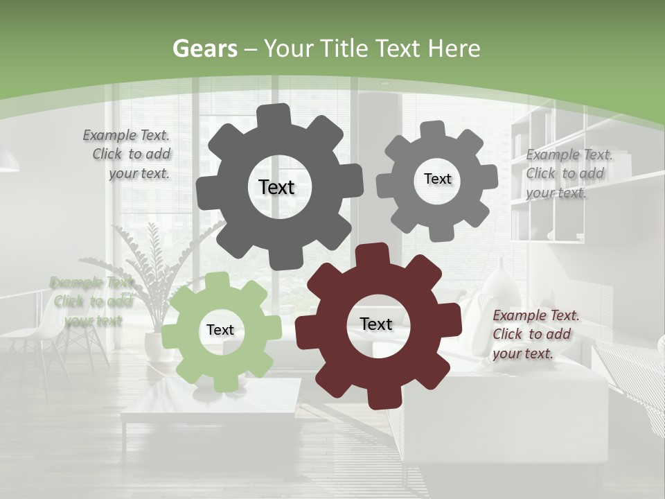 Couch Floor Property PowerPoint Template
