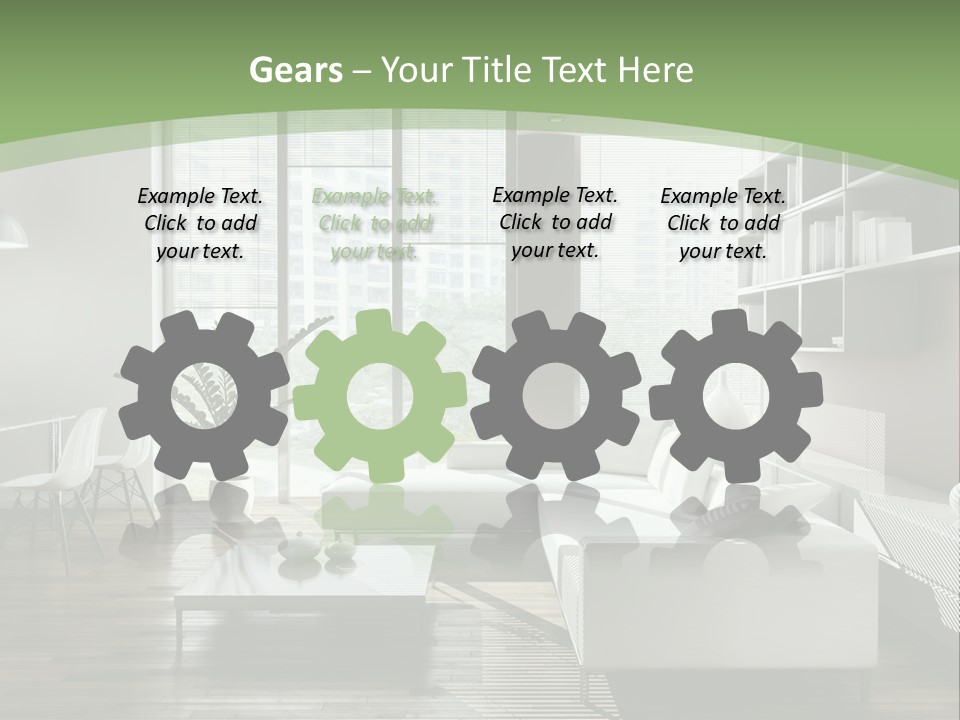 Couch Floor Property PowerPoint Template