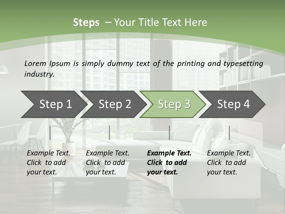 Couch Floor Property PowerPoint Template