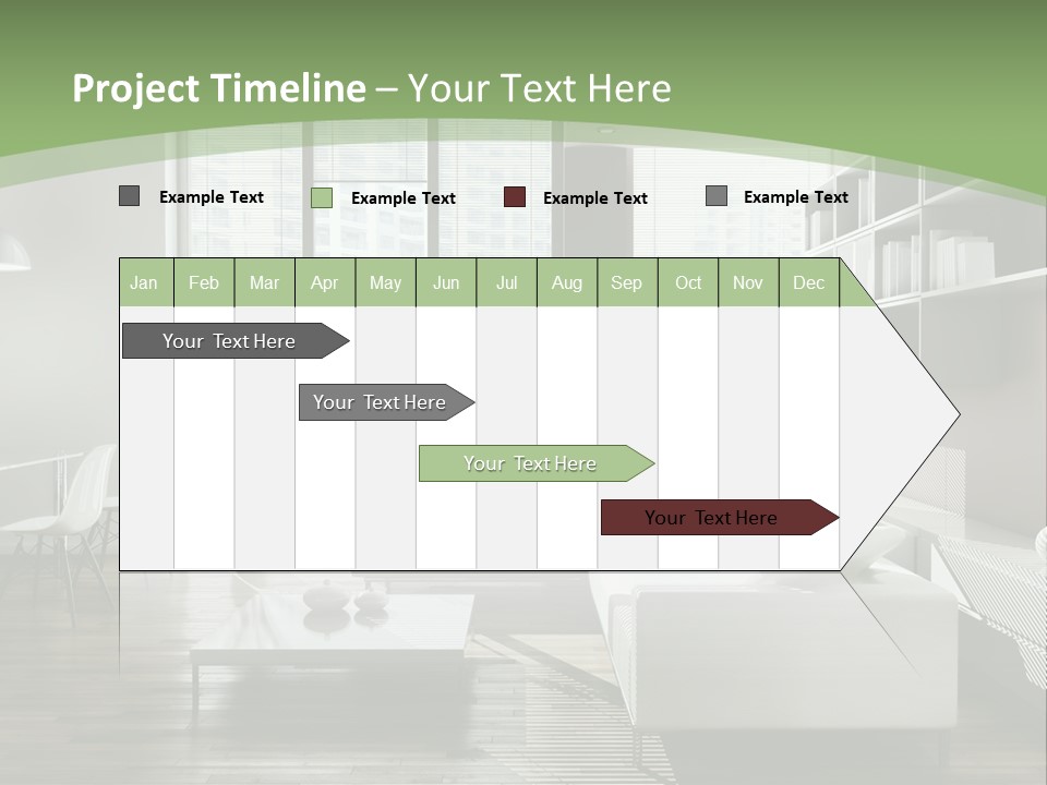 Couch Floor Property PowerPoint Template