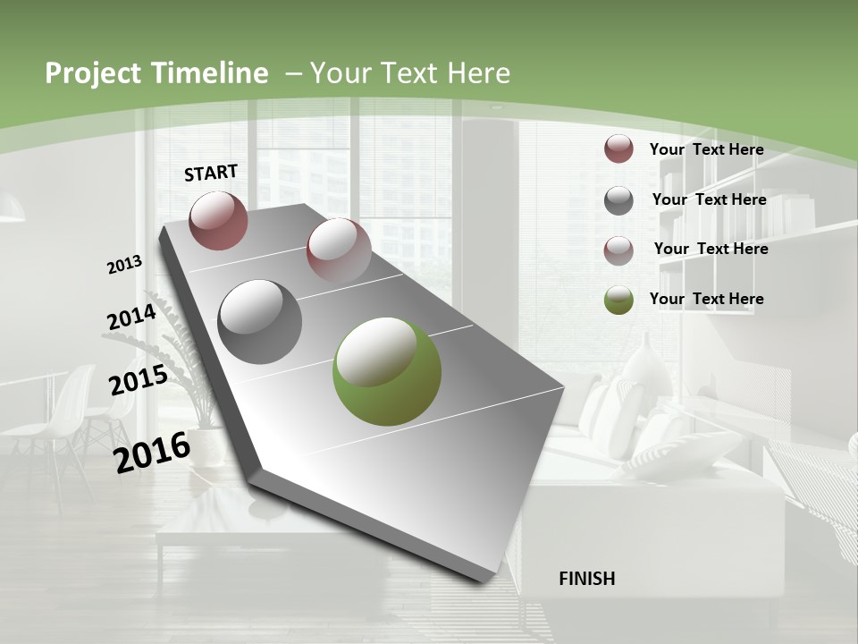 Couch Floor Property PowerPoint Template
