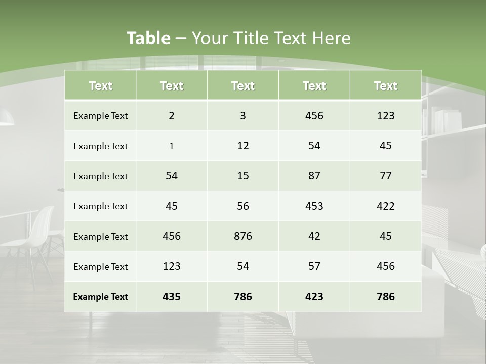 Couch Floor Property PowerPoint Template
