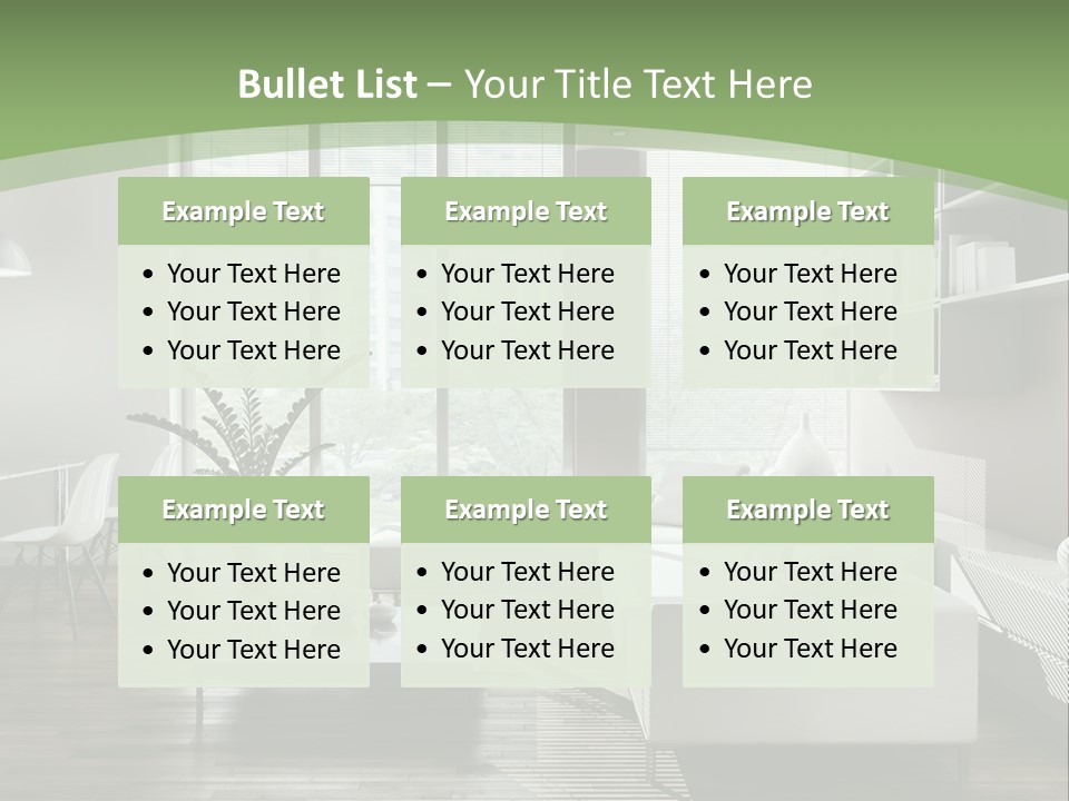 Couch Floor Property PowerPoint Template