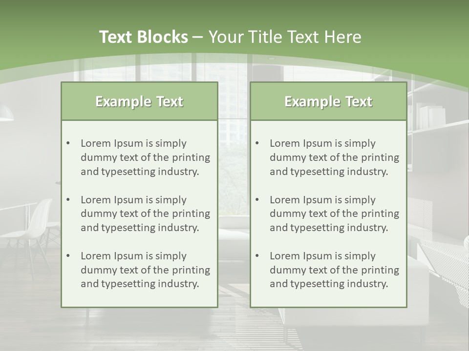 Couch Floor Property PowerPoint Template