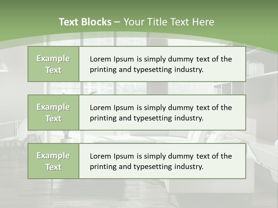 Couch Floor Property PowerPoint Template