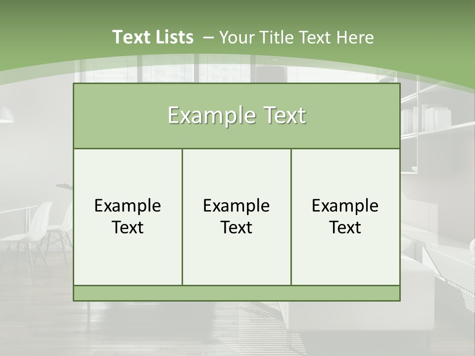 Couch Floor Property PowerPoint Template