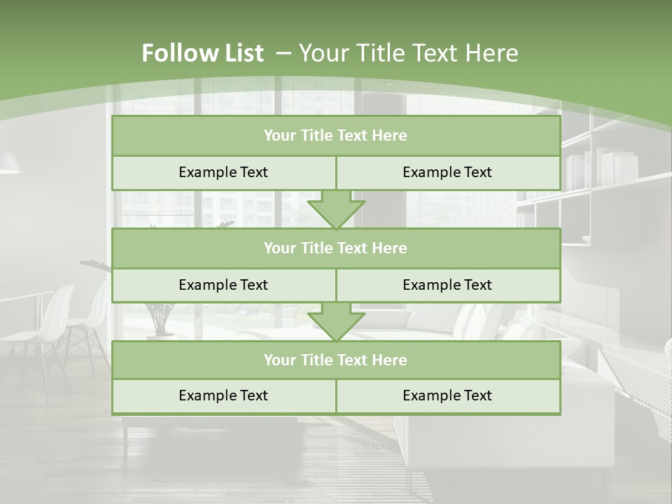 Couch Floor Property PowerPoint Template