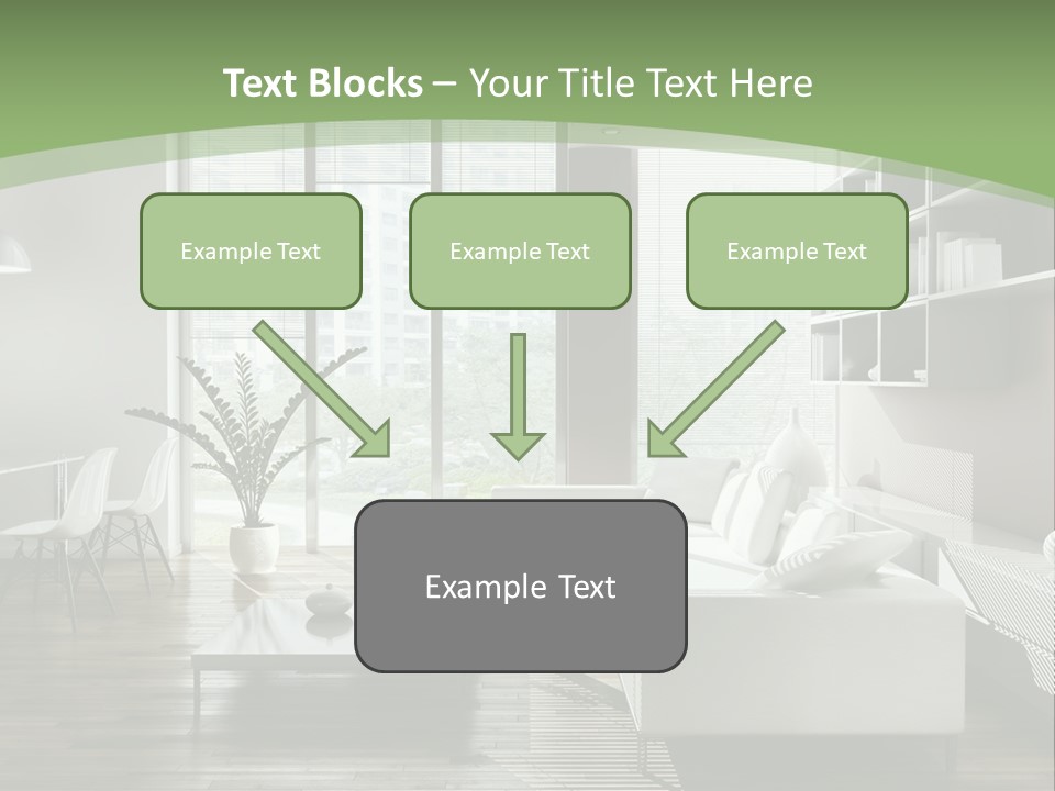 Couch Floor Property PowerPoint Template