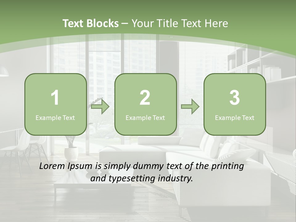 Couch Floor Property PowerPoint Template